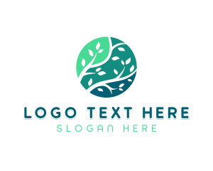 Maple Tree - Nature Garden Tree logo design