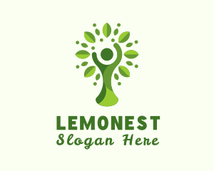 Vegetarian - Human Tree Wellness Yoga logo design