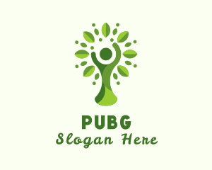 Environmental - Human Tree Wellness Yoga logo design