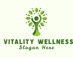 Human Tree Wellness Yoga logo design