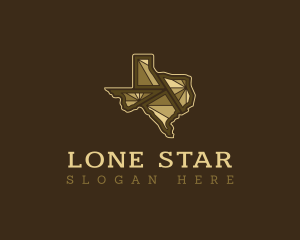 Texas - Texas Map Geography logo design