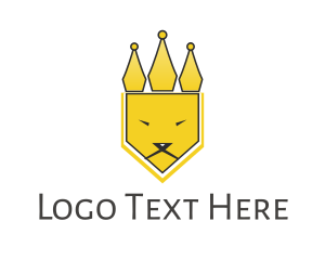 Crown - Lion Crown King logo design