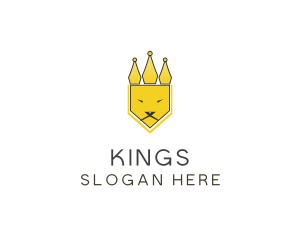 Lion Crown King logo design