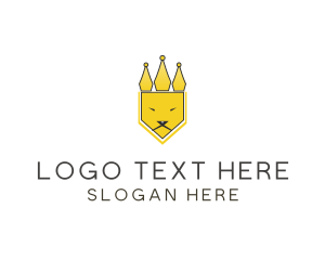 Regal - Lion Crown King logo design