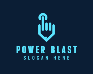 Hand Power Technology logo design