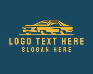 Car - Modern Futuristic Sportscar logo design