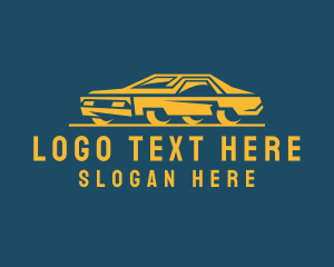 Car Repair - Modern Futuristic Sportscar logo design