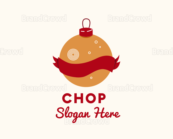 Christmas Ball Ornament Logo