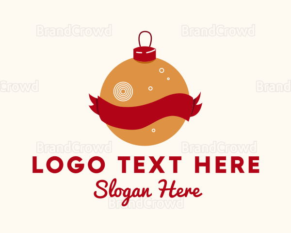 Christmas Ball Ornament Logo