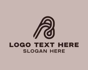 Tie - Knot Business Letter A logo design