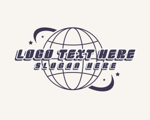 Millennial Globe Orbit logo design