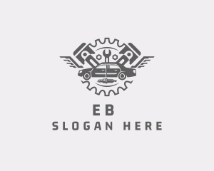 Worker - Gray Mechanic Car Tools logo design