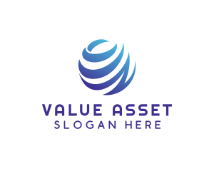 Global Finance Asset Management  logo design