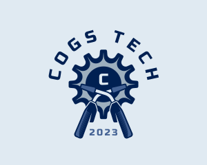 Welding Cog Fabrication logo design