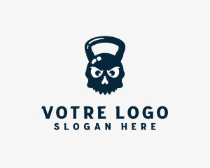 Skull Kettlebell Weights  Logo