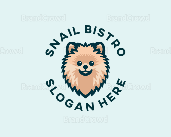 Pomeranian Dog Grooming Logo