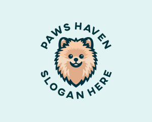 Pomeranian Dog Grooming logo design