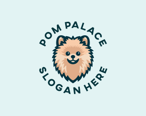 Pomeranian Dog Grooming logo design