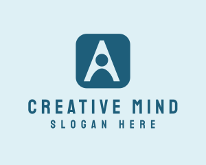 Id - Human Letter A App logo design