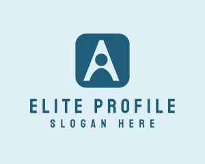 Profile - Human Letter A App logo design