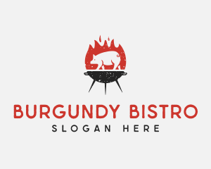 Roasted Pig Grill logo design