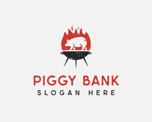 Pig - Roasted Pig Grill logo design