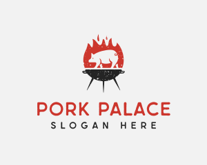 Roasted Pig Grill logo design