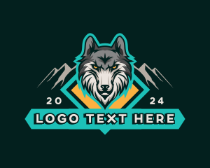 Fierce - Mountain Wolf Gaming logo design