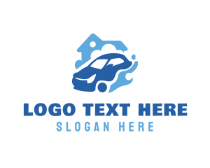 Automobile - Home Car Wash Cleaning logo design