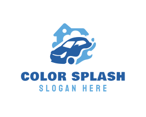 Home Car Wash Cleaning logo design