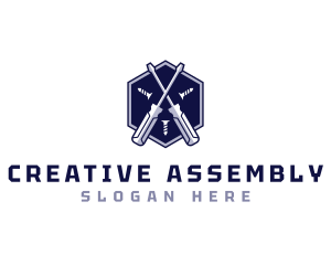 Assembly - Screwdriver Hardware Tool Carpentry logo design