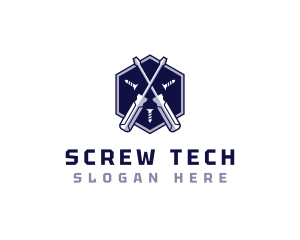 Screwdriver Hardware Tool Carpentry logo design