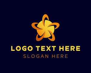 Yellow Science Atom Logo