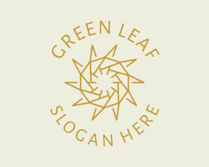 Camera - Geometric Sun Emblem logo design
