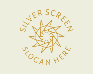 Star - Geometric Sun Emblem logo design