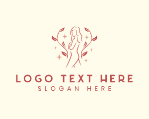 Sexy Nude Female Body Logo