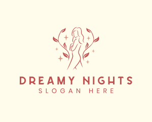 Nightwear - Sexy Nude Female Body logo design