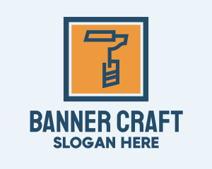 Paint Roller Tool  logo design