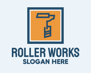 Roller - Paint Roller Tool logo design