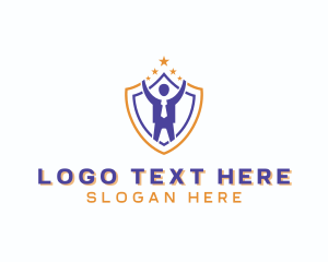 Corporate - Leadership Human Shield logo design