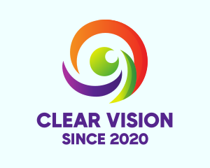 Colorful Eye Clinic logo design