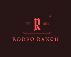 Retro Ranch Rodeo logo design