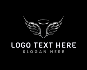 Guardian - Heavenly Angel Wings logo design