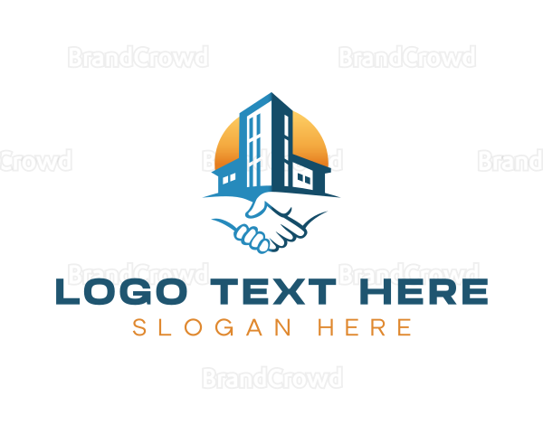 Building Real Estate Deal Logo