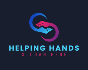 Infinite Hand Volunteer logo design