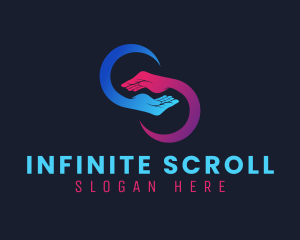 Infinite Hand Volunteer logo design