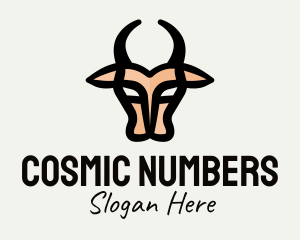 Numerology - Wild Buffalo Horns logo design