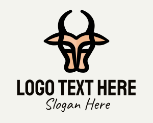 Aries - Wild Buffalo Horns logo design