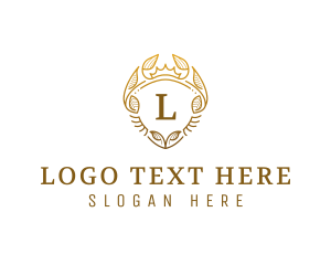 Hospitality - Elegant Royal Nature Shield logo design