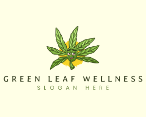 Cannabis Marijuana Leaf logo design